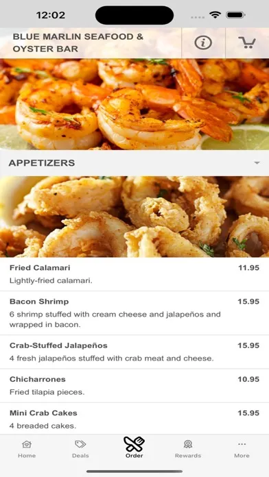 Скриншоты Blue Marlin Seafood