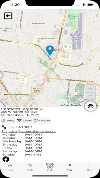 Carmens Taqueria سکرین شاٹس