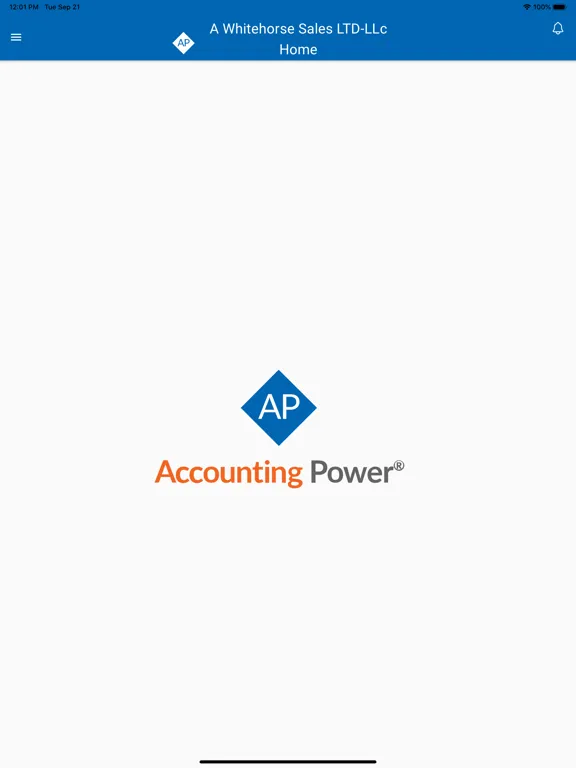 Tangkapan skrin Accounting Power iPad 