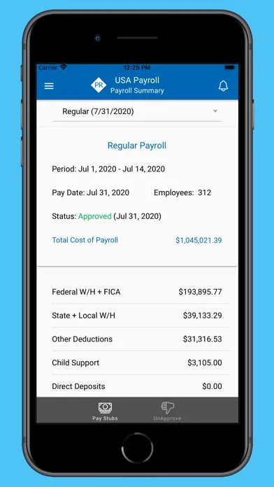 Capturas de pantalla de Payroll Relief
