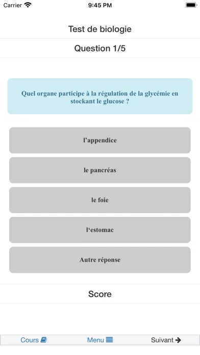 Tangkapan layar Biologie humaine
