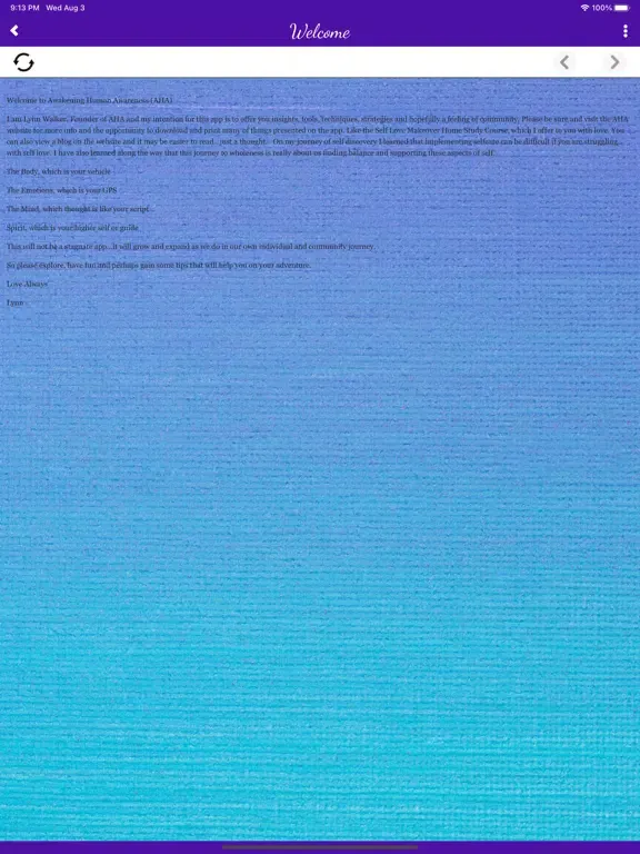 Capturas de pantalla de Awakening Human Awareness iPad 