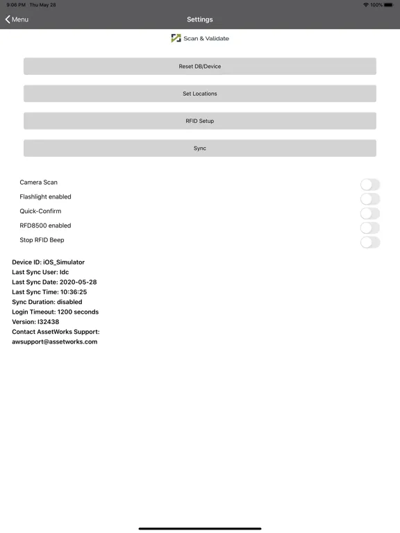 Scan & Validate iPad  Screenshots