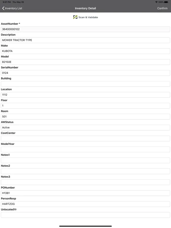 Scan & Validate iPad  Screenshots
