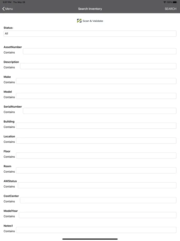 Scan & Validate iPad  Screenshots