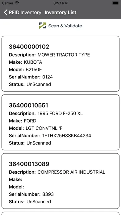 Scan & Validate Screenshots