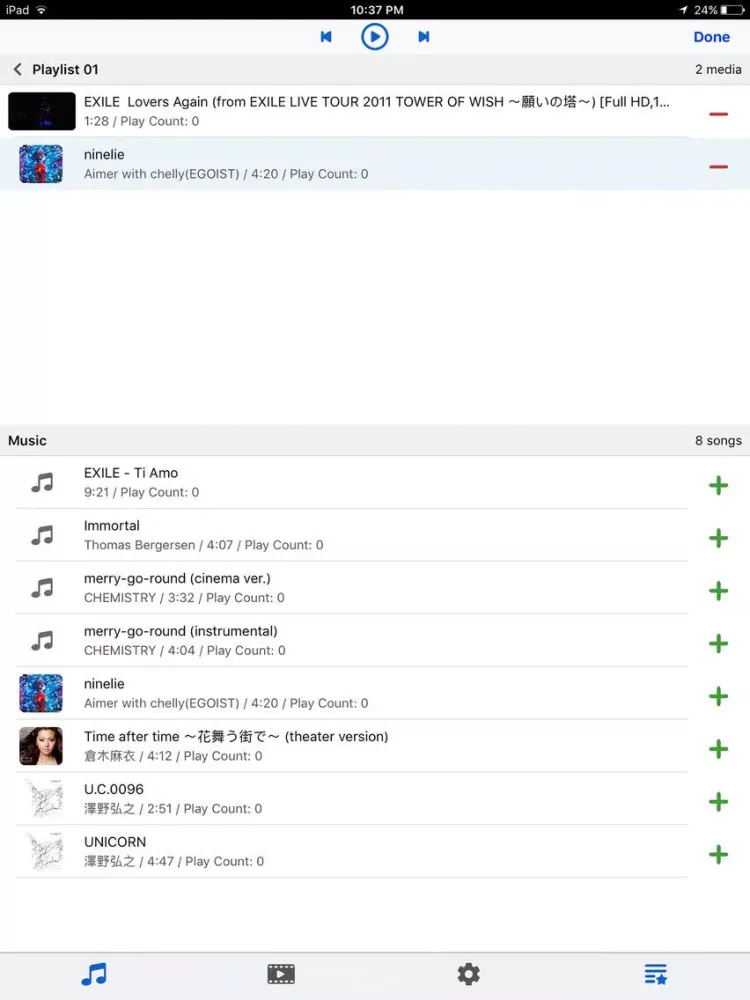 Zrzuty ekranu SW Player Lite iPad 