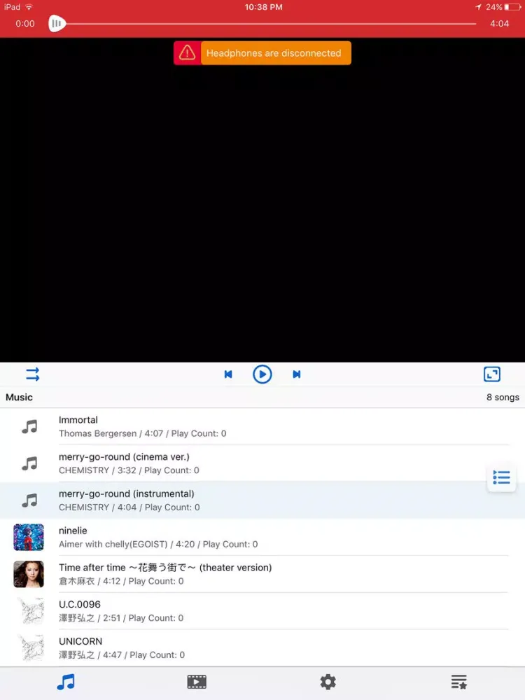 Zrzuty ekranu SW Player Lite iPad 