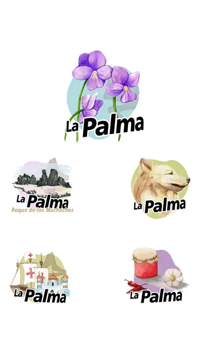 Zrzuty ekranu La Palma Stickers
