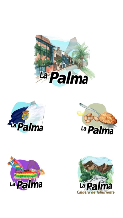 Zrzuty ekranu La Palma Stickers