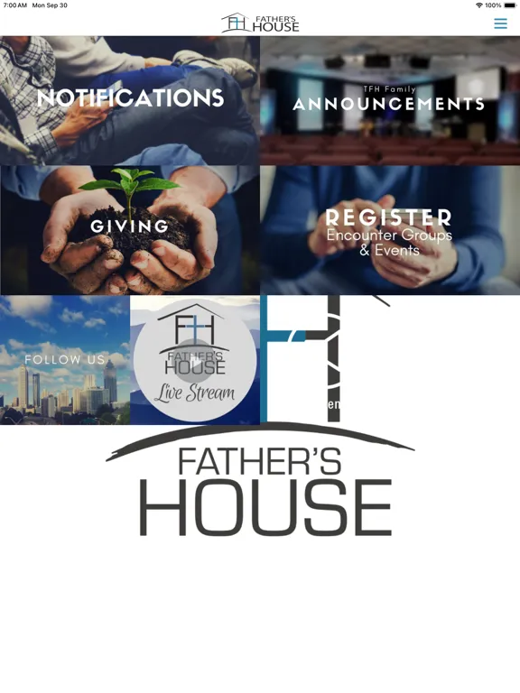 Capturas de tela do Father's House Family iPad 