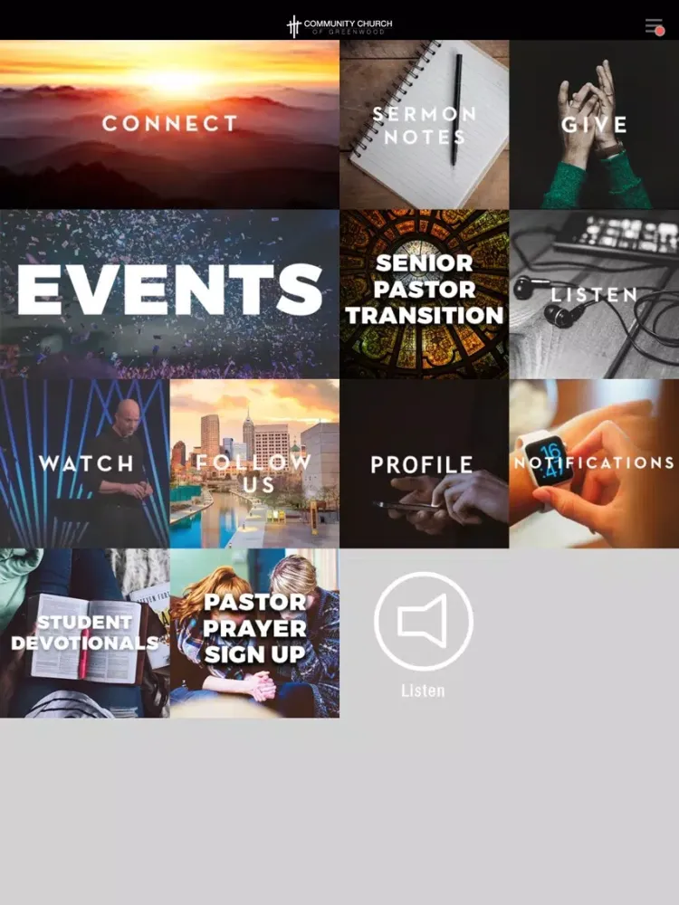 Community Church of Greenwood iPad  Ekran Görüntüleri