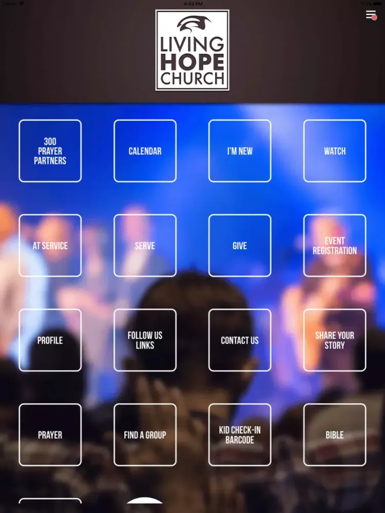 ภาพหน้าจอของ Living Hope Church Mobile iPad 