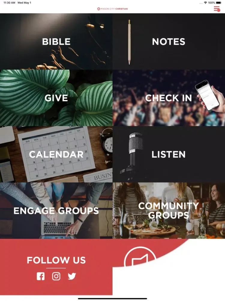 Mason City Christian Church iPad 應用截圖