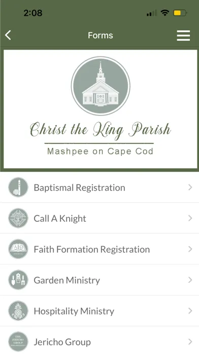 Captures d'écran de Christ the King Parish Mashpee