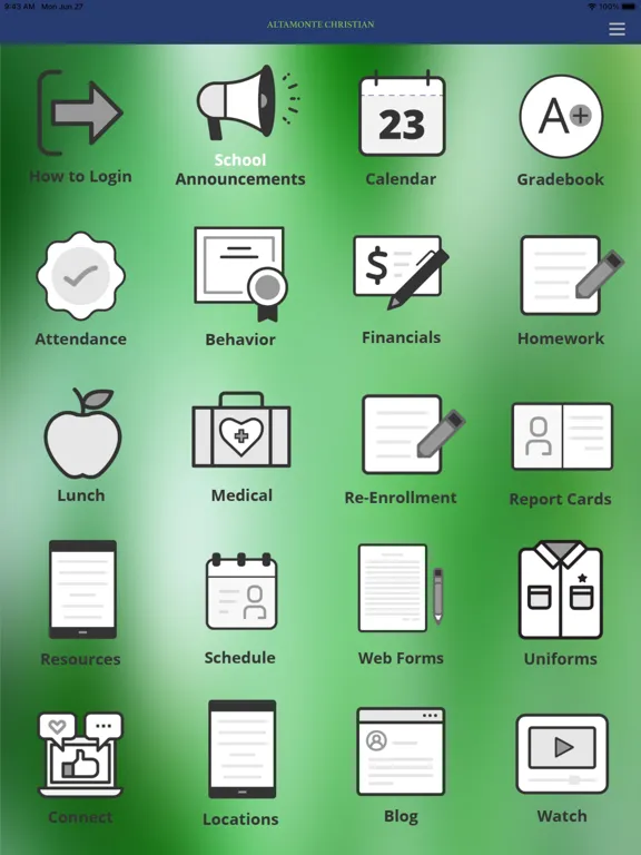 Altamonte Christian School iPad  Screenshots