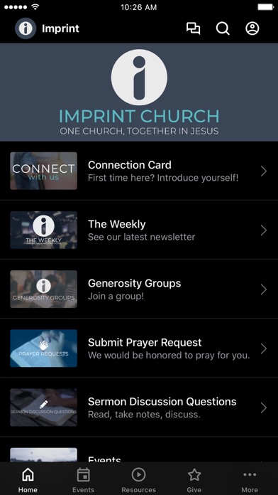 Imprint Church スクリーンショット