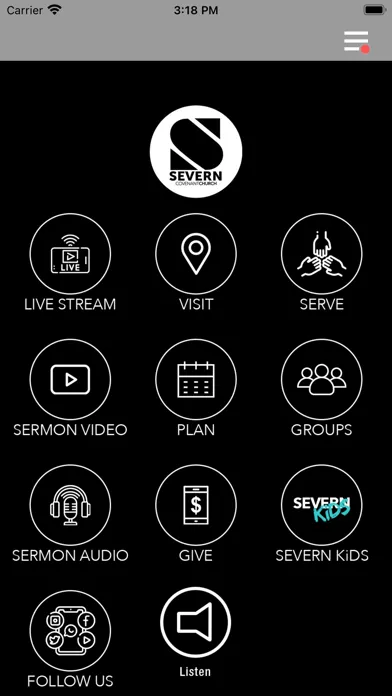 Captures d'écran de The Severn App