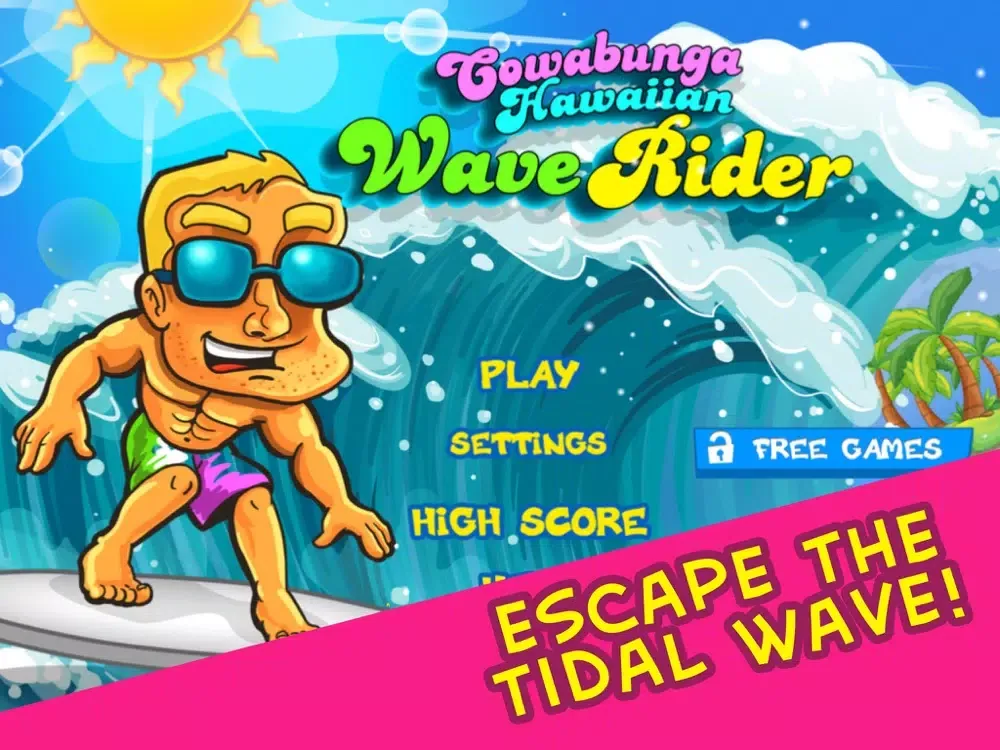 Cowabunga Hawaiian Wave Rider FREE iPad Screenshots