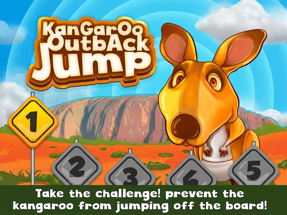 Tangkapan skrin Kangaroo Outback Jump Challenge - Don't let the animal escape! (Free) iPad 