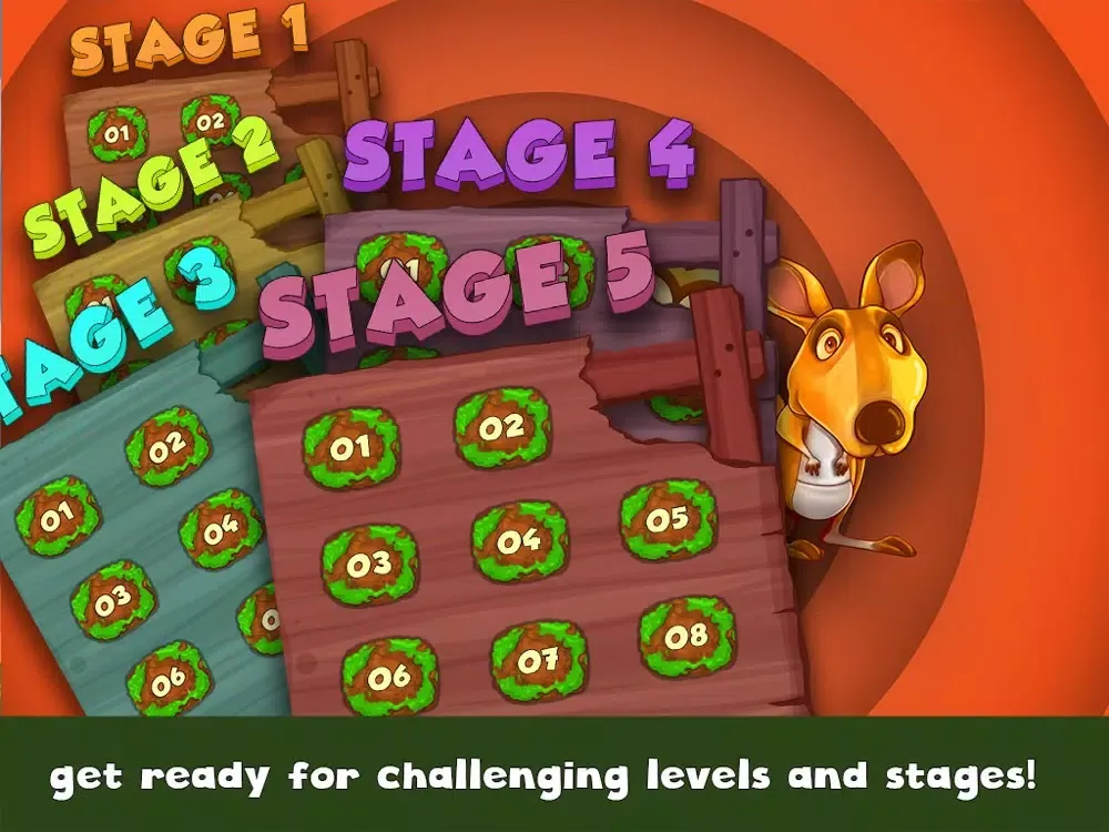 Tangkapan skrin Kangaroo Outback Jump Challenge - Don't let the animal escape! (Free) iPad 