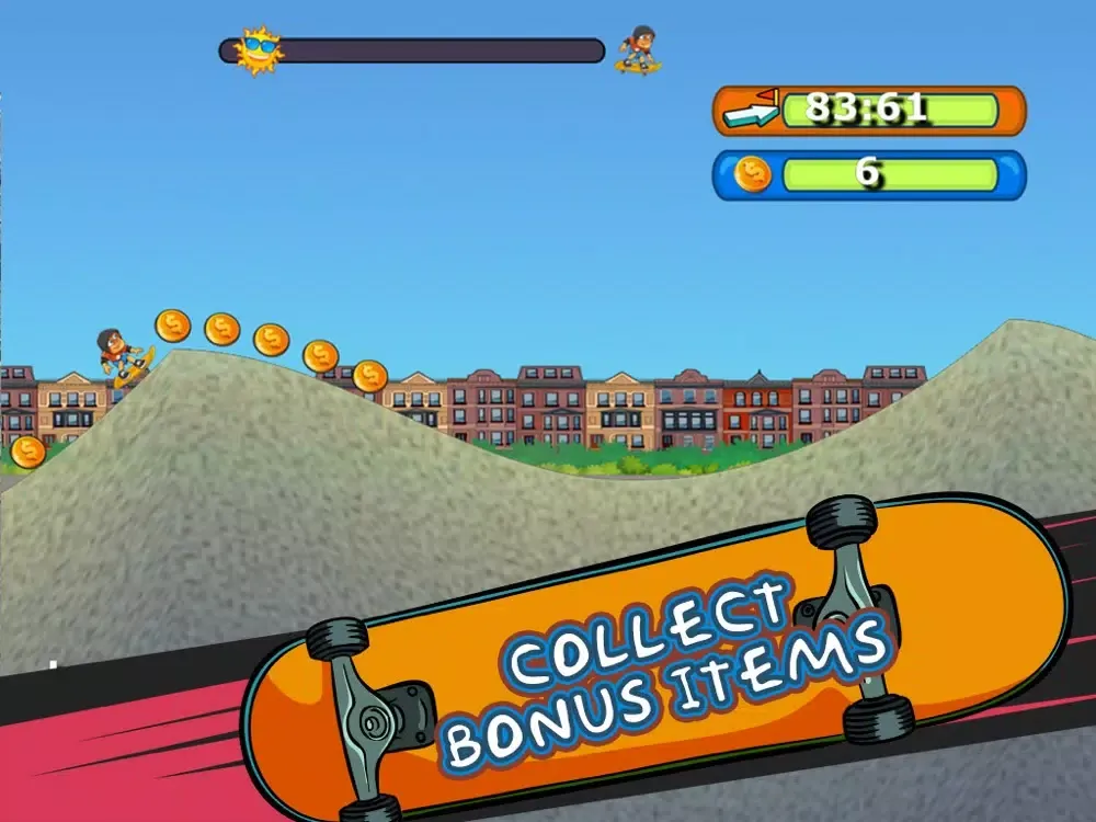 Longboard Larry - Free Street Surfing Skate-board Game iPad  स्क्रीनशॉट