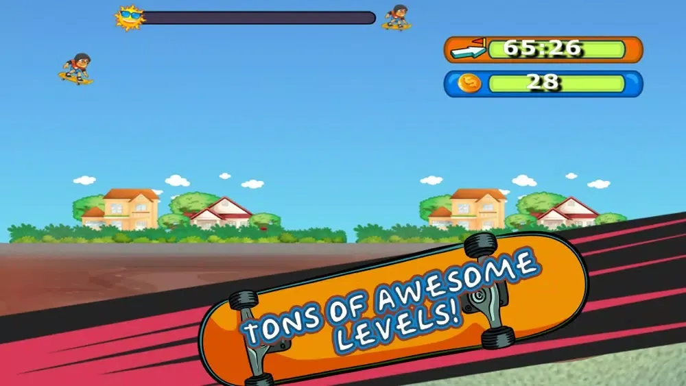 Longboard Larry - Free Street Surfing Skate-board Game स्क्रीनशॉट