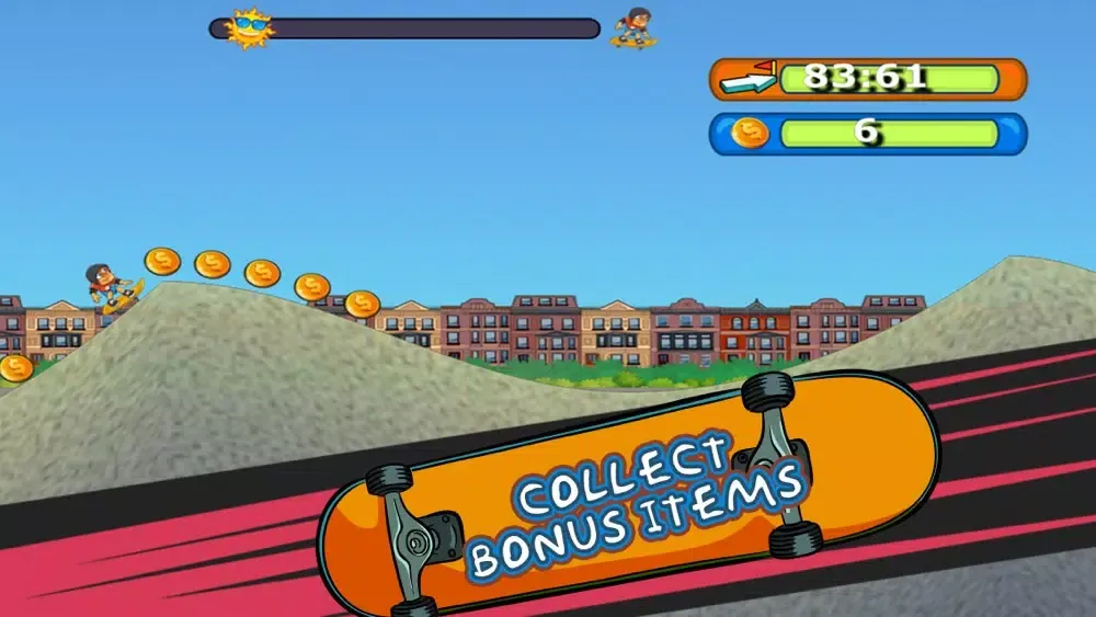 Longboard Larry - Free Street Surfing Skate-board Game स्क्रीनशॉट