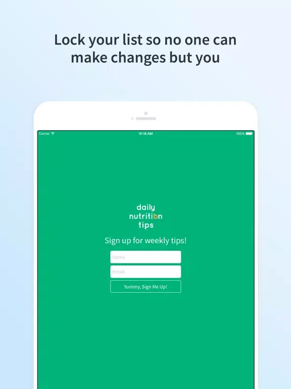 Atom - Subscriber Sign-up App iPad  Screenshots