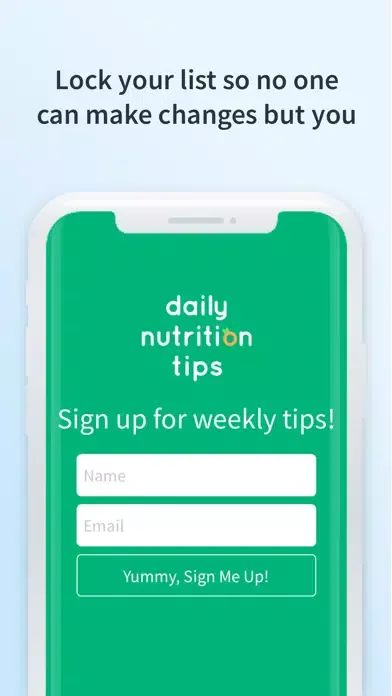 Atom - Subscriber Sign-up App Screenshots