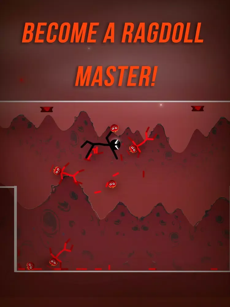Baldy Stickman Fight Adventure iPad  स्क्रीनशॉट