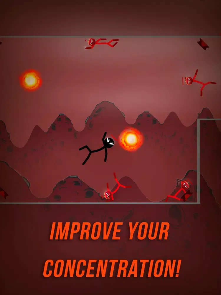 Baldy Stickman Fight Adventure iPad  स्क्रीनशॉट