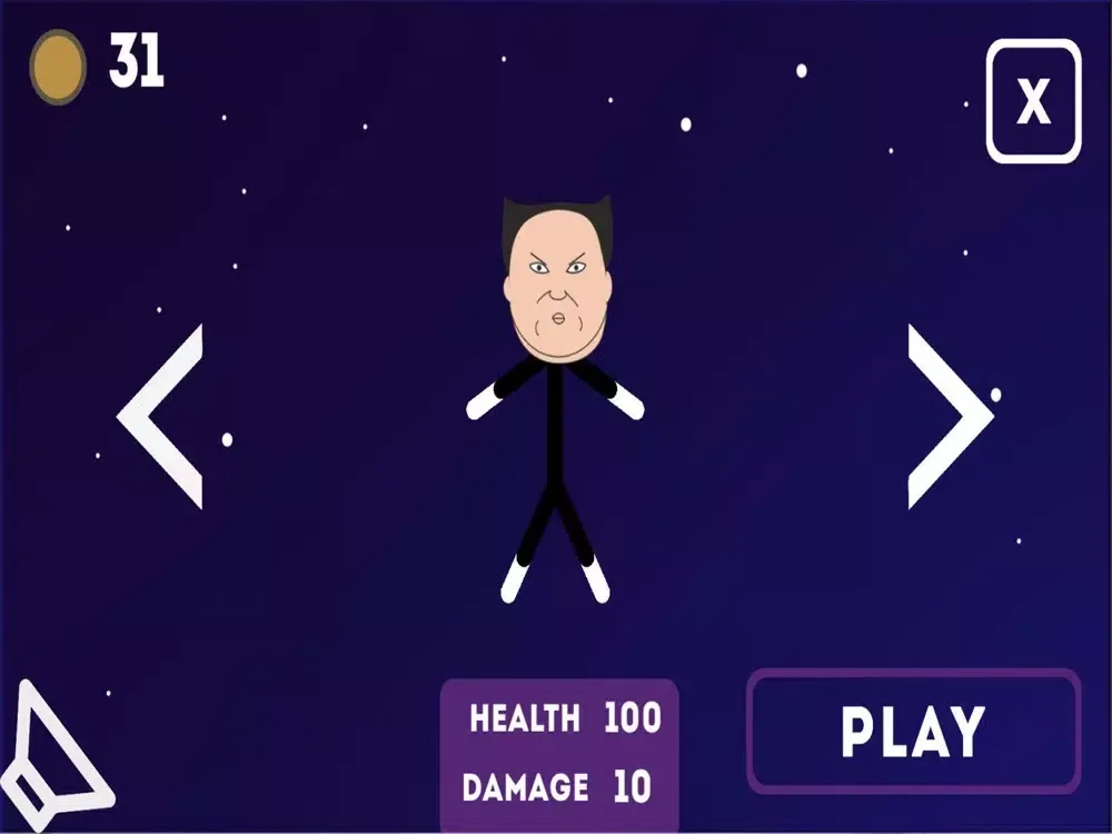 Slapstick Bald Fight Games 2D iPad 应用截图