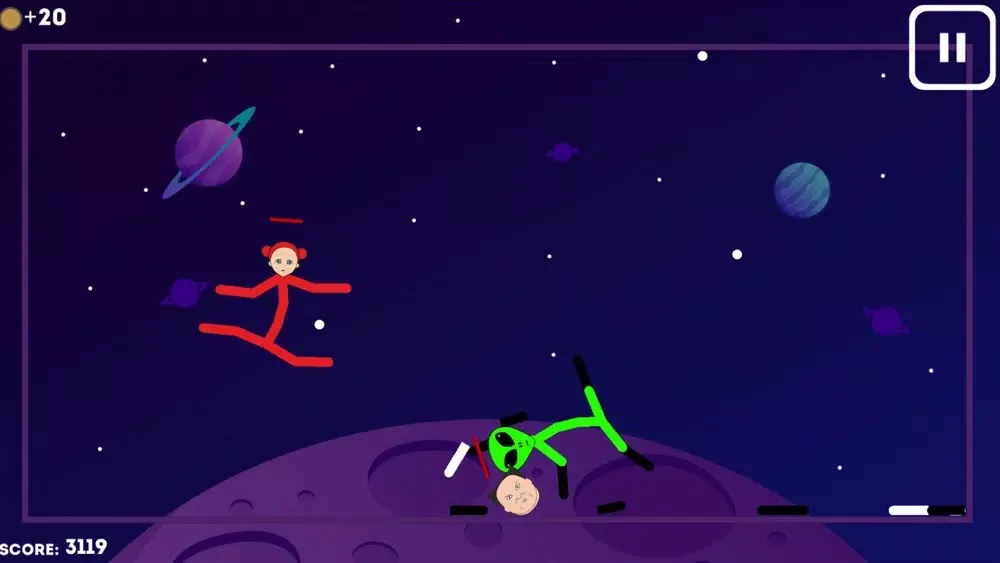 Slapstick Bald Fight Games 2D应用截图