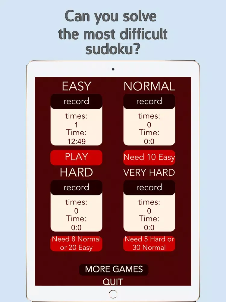 Mega Sudoku Master New Mode iPad 应用截图