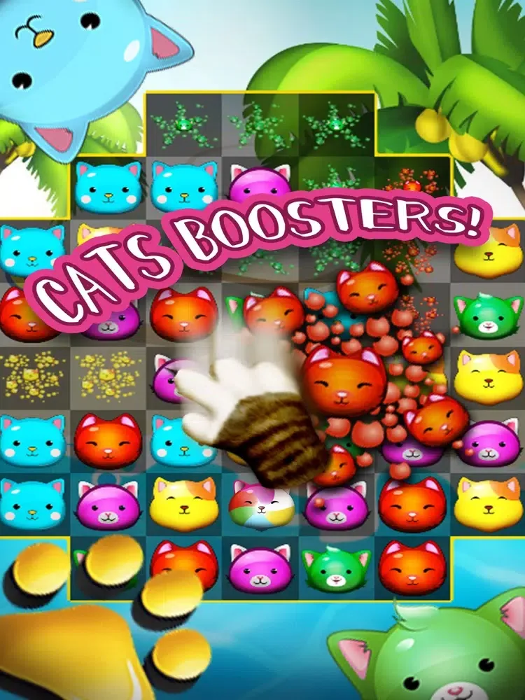 Captures d'écran de Sweety Cats - Match 3 Games iPad 