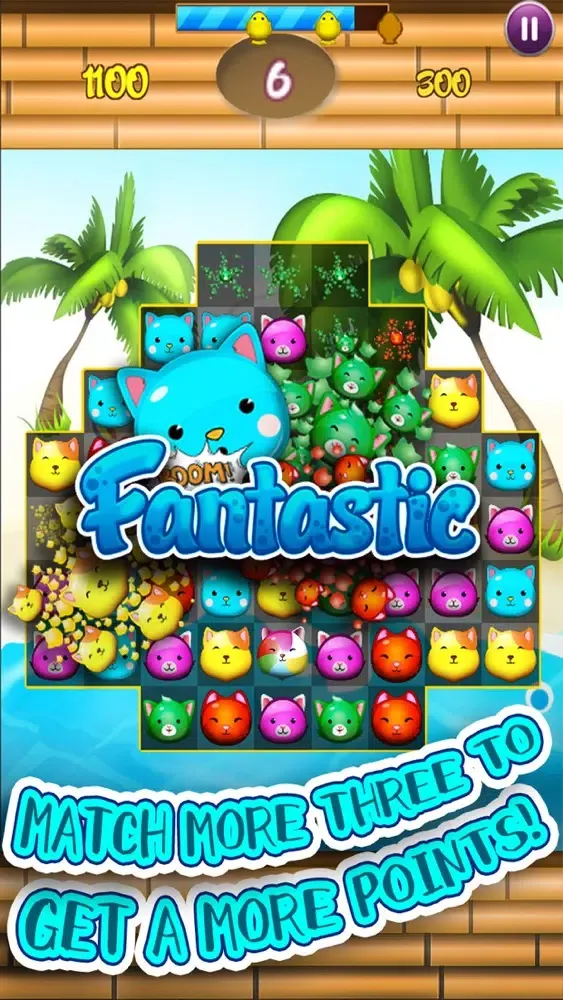 Captures d'écran de Sweety Cats - Match 3 Games