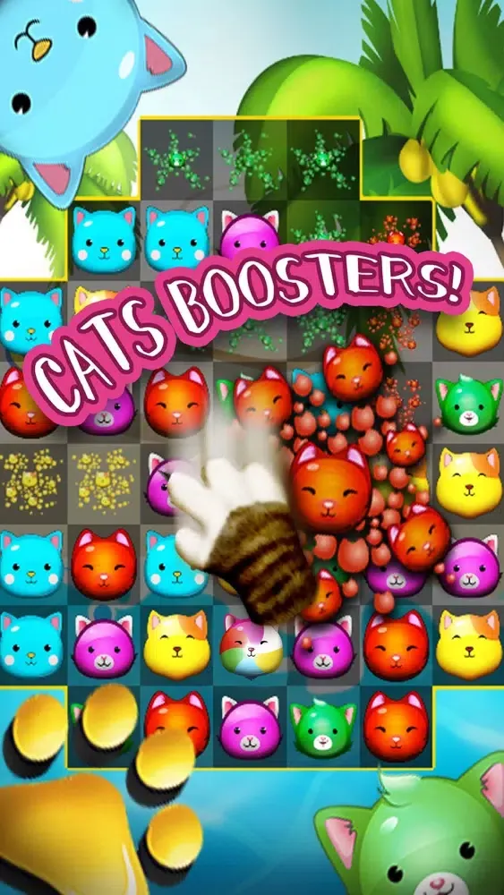 Captures d'écran de Sweety Cats - Match 3 Games