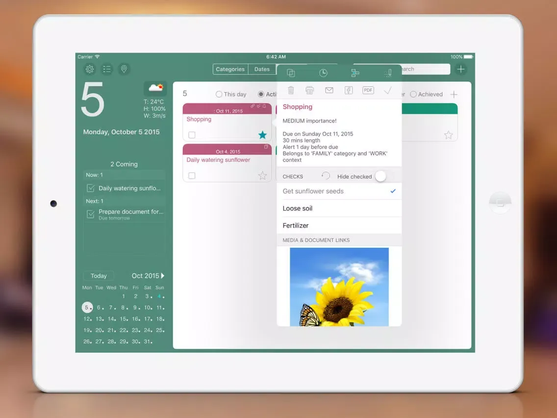 VigTask - Smart task management iPad スクリーンショット