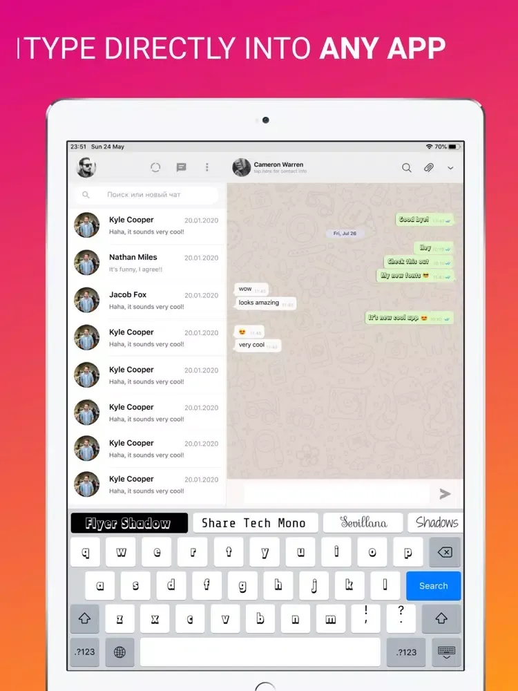 Fonts '' iPad  Ekran Görüntüleri