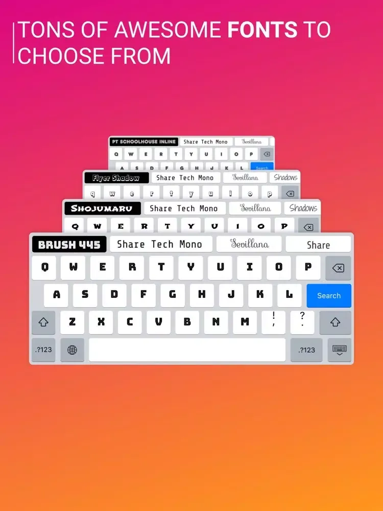 Fonts '' iPad  Ekran Görüntüleri