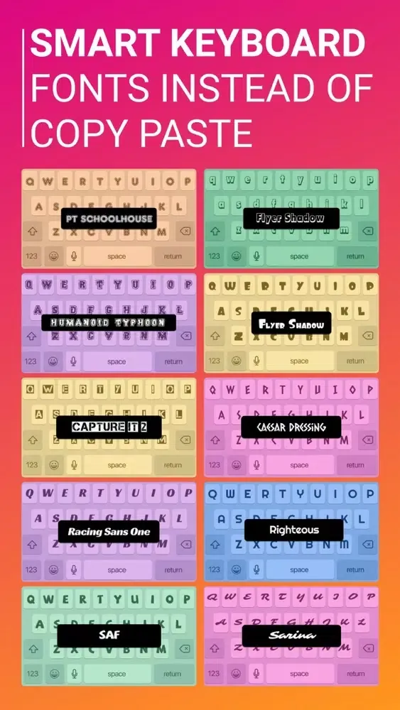 Fonts '' Ekran Görüntüleri