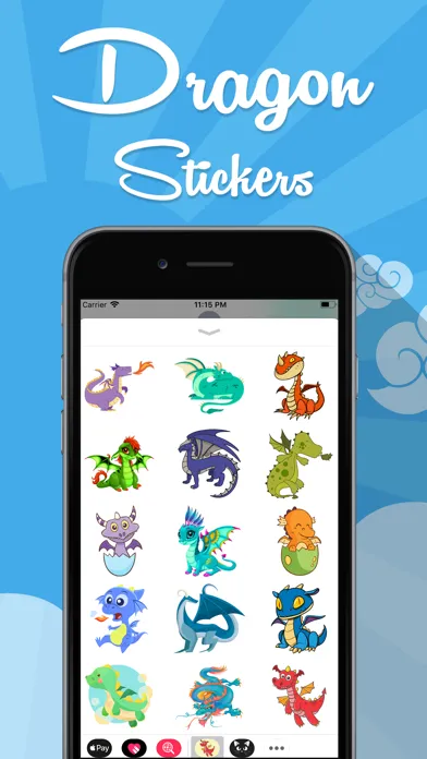Tangkapan layar Dragon Emojis