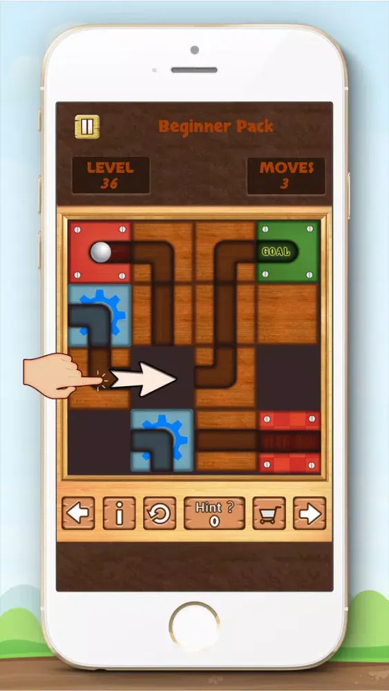 Screenshot di Unroll Ball to Unblock The Ball