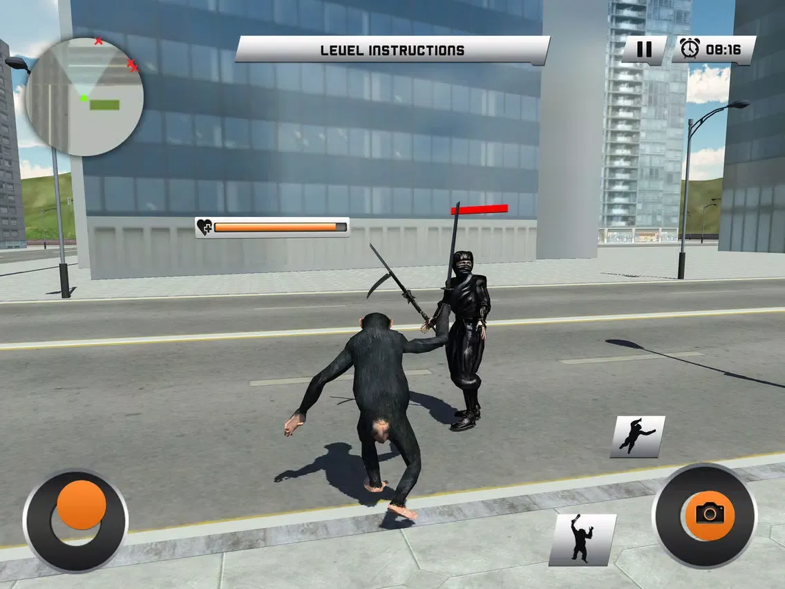 ภาพหน้าจอของ Apes War Crime City iPad 
