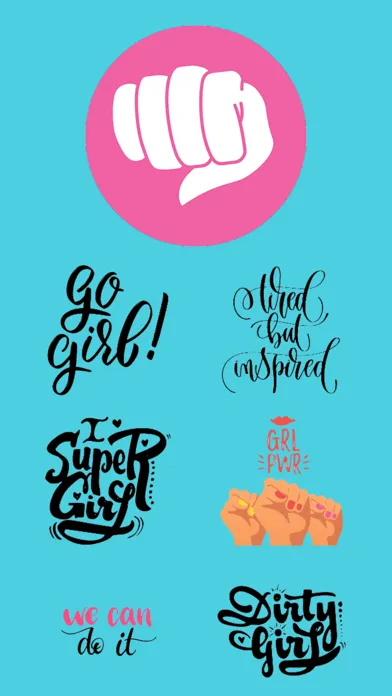 Girl Power Stickers! Screenshots