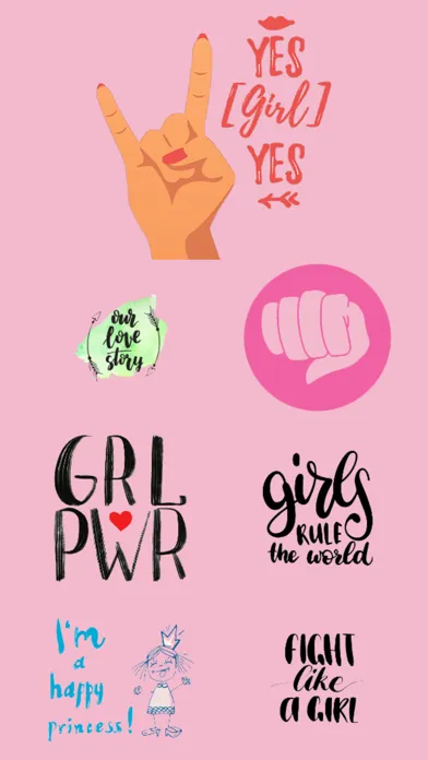 Girl Power Stickers! Screenshots