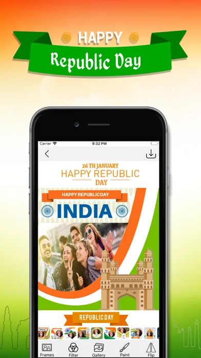 Republic Day Photo Frames应用截图