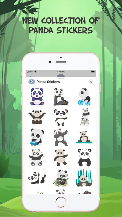 Lovely  Panda Emojis Screenshots