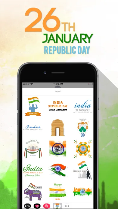 Republic Day Stickers Screenshots